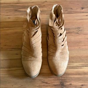 Suede Cut Out Booties